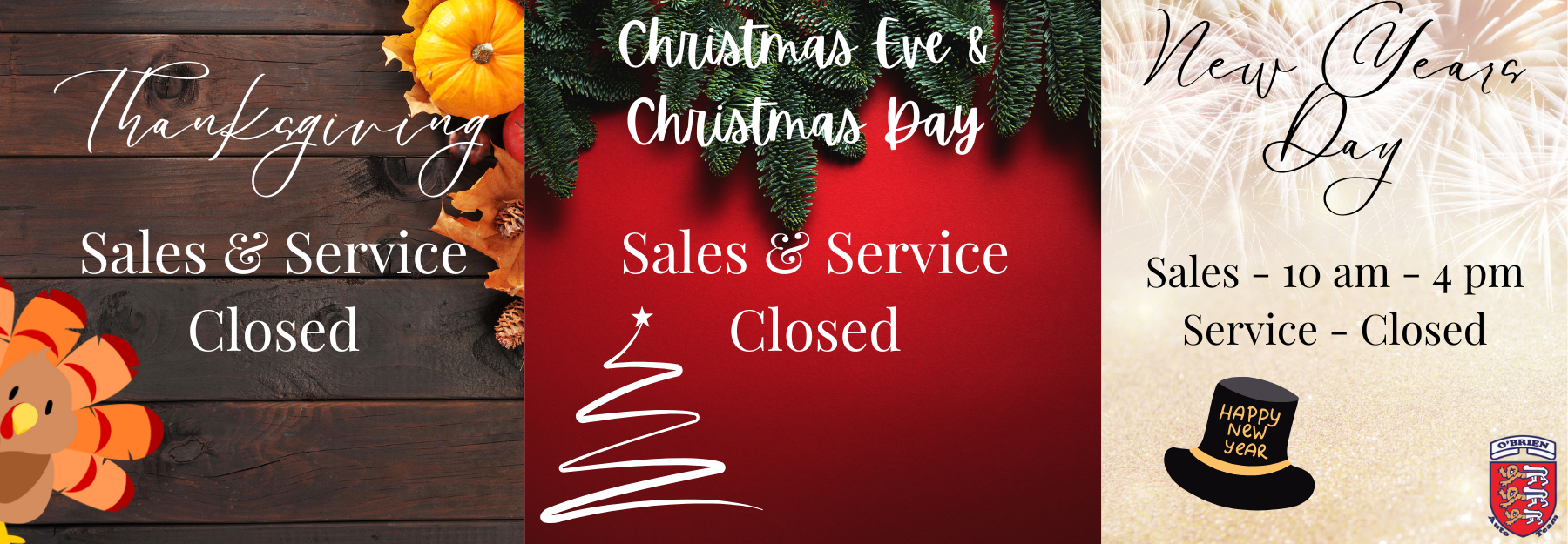 Holiday Hours